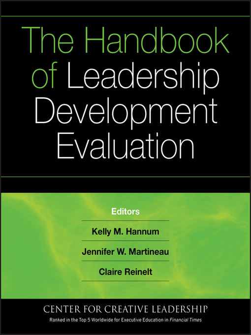 Title details for The Handbook of Leadership Development Evaluation by Kelly Hannum - Available
